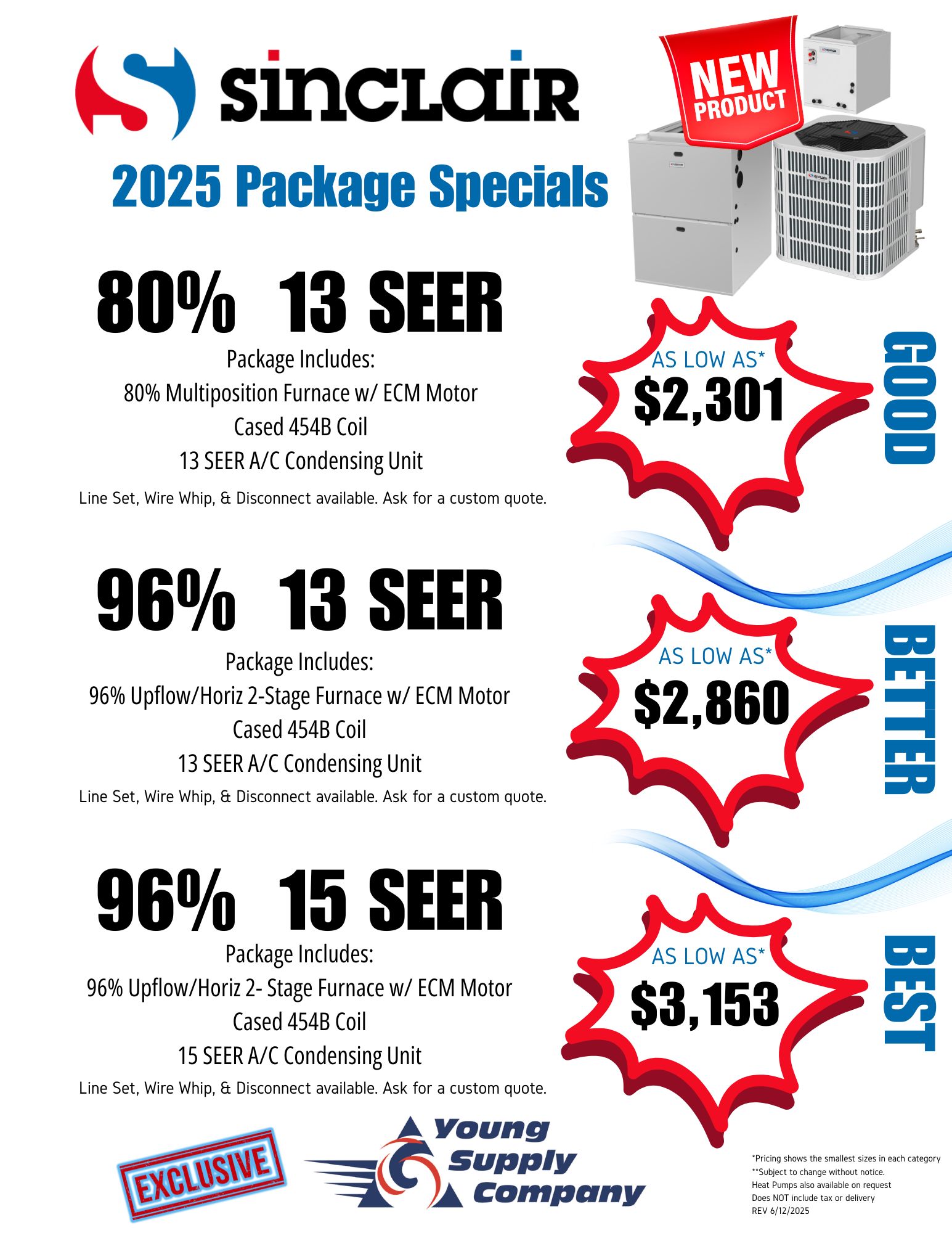 Sinclair Package Specials